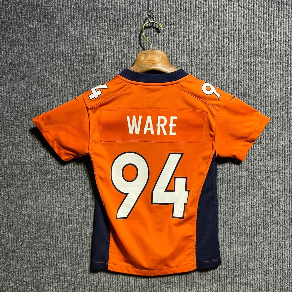 Nike Denver Broncos Jersey Kids S (8) Orange DeMarcus Ware 94 On Field Football